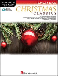 Christmas Classics Tenor Saxophone Book with Online Audio Access cover Thumbnail